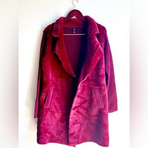 Beautiful Red Faux Fur Sweater